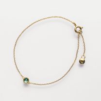 blue topaz  chain bracelet