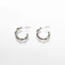 marine rope pierced earrings